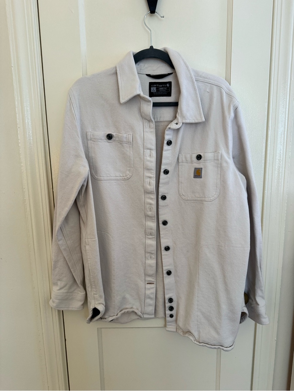 Carhartt Light Gray Work Shirt Jacket